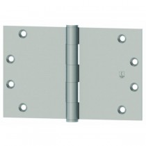 Hager WT12794515 4" x 5" Wide Throw Square Corner Full Mortise Standard Weight Plain Bearing Hinge # 035623 - Satin Nickel