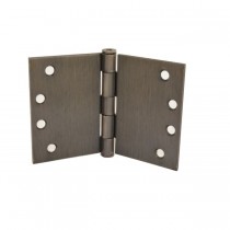 Hager WT12794610B 4" x 6" Wide Throw Square Corner Full Mortise Standard Weight Plain Bearing Hinge # 097608 - Oil Rubbed Bronze