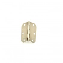 Ives 1011F 3-1/2" x 3-1/2" 5/8" Radius Corner Hinge - Satin Nickel