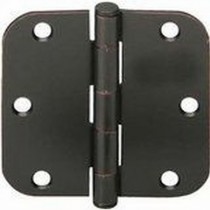 Ives 1011F 3-1/2" x 3-1/2" 5/8" Radius Corner Hinge - Aged Bronze