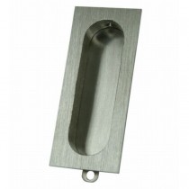 Ives 222B Rectangular Flush Pull - Satin Chrome