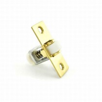 Ives 335B Adjustable Roller Catch with Full Lip Strike - Bright Brass