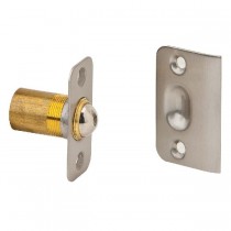 Ives 349B Round Corner Ball Catch - Satin Nickel