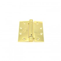 Ives 3SP1412 4-1/2" x 4-1/2" Standard Weight Spring Hinge - Bright Brass