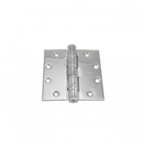 Ives 5BB1HW412 4-1/2" x 4-1/2" Five Knuckle Ball Bearing Heavy Weight Hinge - Bright Chrome