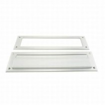 Ives 620P Magazine Mail Slot with Spring Loaded Front and Open Back - Aluminum