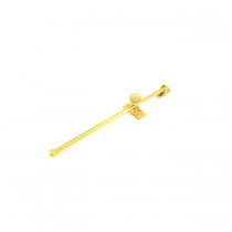 Ives 71B 12" Casement Adjuster - Bright Brass
