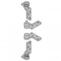 Ives 7212VSET Left Hand 3/4" Offset Jamb Mount Pivot Set 200 Pound - Dark Bronze Painted
