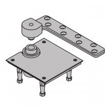 Ives 7237FBTM 3/4" Offset Heavy Duty Fire Rated Cement Case Bottom Pivot 1750 Pound - Bright Chrome
