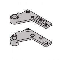 Ives 7245FTOP 1-1/2" Offset Fire Rated Base Plate Top Pivot 500 Pound - Black