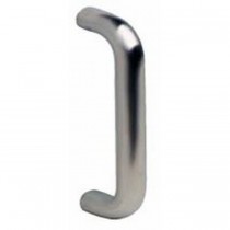 Ives 8103EZ8 8" Straight Door Pull, 1" Round and 2-1/2" Clearance - Bright Brass