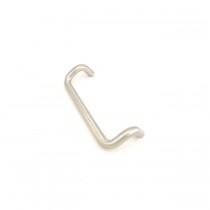 Ives 8190HD0 10" 90 Degree Offset Door Pull, 1" Round and 2-1/4" Clearance - Satin Stainless Steel