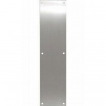 Ives 8200 4" x 16" Push Plate - Bright Chrome