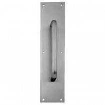 Ives 83028 8" Straight Pull 3/4" Round with 4" x 16" Plate - Oil Rubbed Bronze