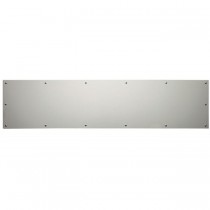 Ives 84004B4E 12" x 34" Kick Plate with 4 Beveled Edges - Aluminum
