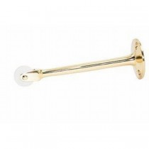 Ives RB472 6" Strait Roller Bumper - Bright Brass