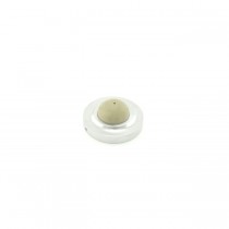 Ives WS401402CVX Convex Rubber Wall Stop - Satin Chrome