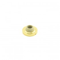 Ives WS402CCV3 2-1/2" Concave Wall Bumper - Bright Brass