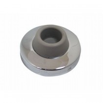 Ives WS406407CC 2-1/2" Concave Wall Bumper - Bright Chrome