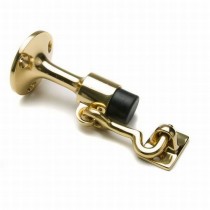 Ives WS449 Solid Wall Stop and Holder with Drywall Mounting - Bright Brass