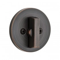 Kwikset 663CRR One Sided Turn Contemporary Round Deadbolt with 2-3/8" Latch and SCS Strike