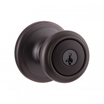 Kwikset 740CN-SBB Cameron Entry Door Lock SmartKey in Brown Box