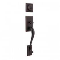 Kwikset 801HELIP-S Hawthorne Double Cylinder Exterior Handleset SmartKey