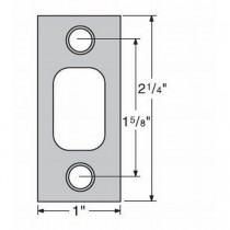 Kwikset 85072 1" x 2-1/4" Square Corner Deadbolt Strike