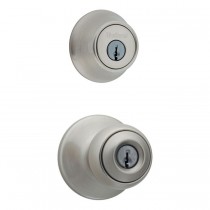 Kwikset CP690P Combo Polo Entry with Single Cylinder Deadbolt K6