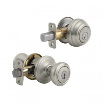 Kwikset CP991CN-S Combo Cameron Entry with Single Cylinder Deadbolt with SmartKey