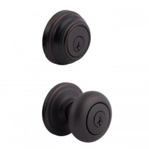 Kwikset CP991J-S Combo Juno Entry with Single Cylinder Deadbolt SmartKey