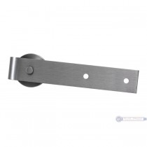 Leatherneck 0117-9052 Straight 402-Q Hanger with Quiet Wheel for Flat Track - Brushed Nickel