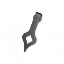 Leatherneck 0120-0002 Wide Teardrop 411-Q Hanger with Quiet Wheel for Flat Track - Flat Black