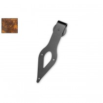 Leatherneck 0120-6025 Teardrop 410-Q Hanger with Quiet Wheel for Flat Track Weathered Rust