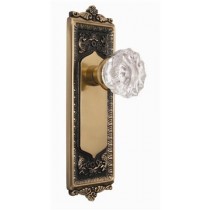 Nostalgic Egg & Dart Plate w/Crystal Passage Knob