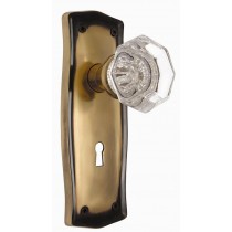 Nostalgic Prairie Plate w/Waldorf Privacy Knob