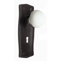 Nostalgic Prairie Plate w/Porcelain Passage Knob