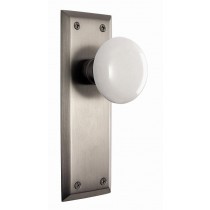 Nostalgic New York Plate w/Porcelain Dummy Knob