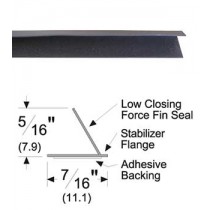 Pemko S44D 25' SiliconSeal Adhesive Backed Fire and Smoke Gasketing Dark Bronze