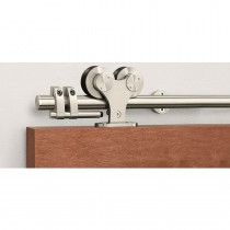 Pemko W70/6 78" Straight Sliding System with W70 Hangers, Stainless Steel