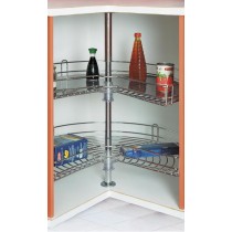 Reval 28"-32" Kidney-shaped Spiral Lazy Susan