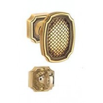 Von Morris Weave Knob w/ Small Weave Rose Privacy - 072715