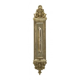 Brass Accents Apollo Pull with Plate 18" - A04-P5231