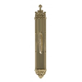 Brass Accents Gothic Pull w/Plate 24" - A04-P5641