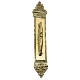 Brass Accents L'Enfant Pull with Plate A04-P8600
