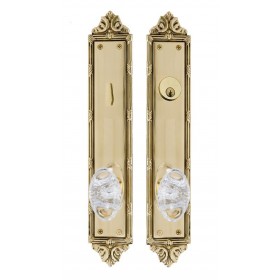 Brass Accents Ribbon & Reed Handleset D05-K723