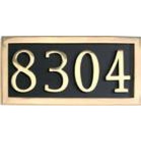 Brass Accents Address Markers Four Numbers - I08--P7540