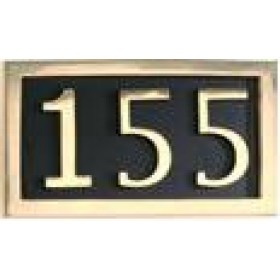 Brass Accents Address Markers Three Numbers - I08-P7530