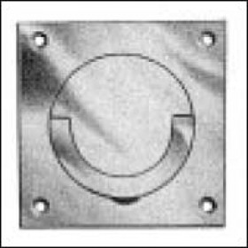 Baldwin Flush Ring Pull 3 1/2" x 3 1/2" - 0397