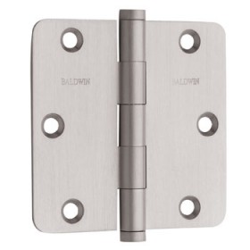 Baldwin 3 1/2" 1/4" Radius Corner Hinge - 1435-1